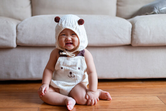 lovely Chinese baby at home