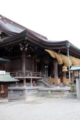 Naklejka premium 福津市の宮地嶽神社の大注連縄