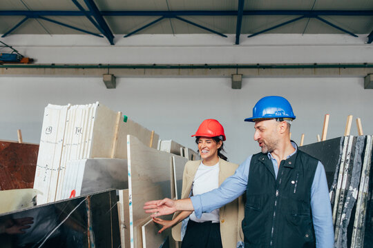 A Work Day in the Marble Warehouse