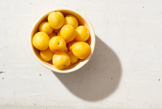 Fresh Yellow Plums