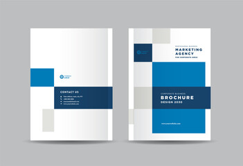 Business Brochure Cover Design or Annual Report and Company Profile Cover or Booklet and Catalog Cover 