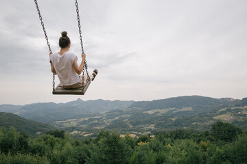 Woman on A Swing