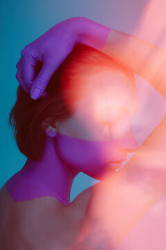 Surreal fashion portrait