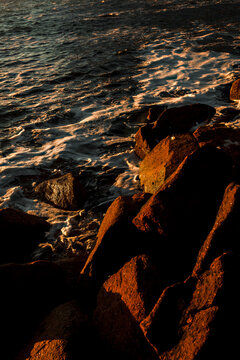 Endless sea sunset