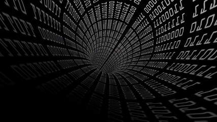Drive through binary data tunnel