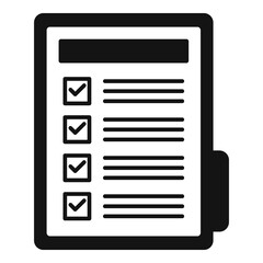 Affiliate marketing folder icon, simple style