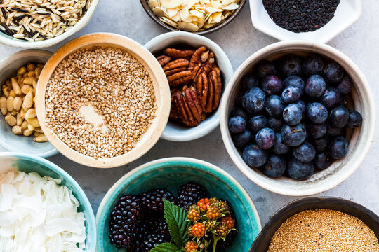 Nuts, grains and berries Superfoods