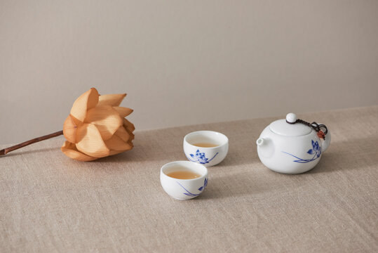 Chinese teapot for breakfast in the morning