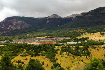 Paisaje de la ciudad desde las alturas.