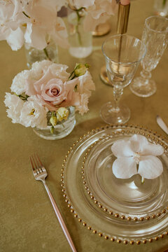 wedding tables for bride and groom. boho rustic style