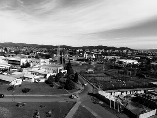 Paisaje de la ciudad desde las alturas.