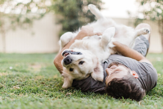 Man and his dog
