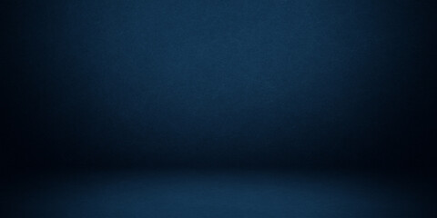 Empty Blue Studio Room Background Template