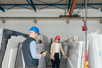 A Work Day in the Marble Warehouse