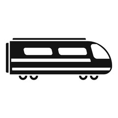 Obraz na płótnie Canvas Speed electric train icon, simple style