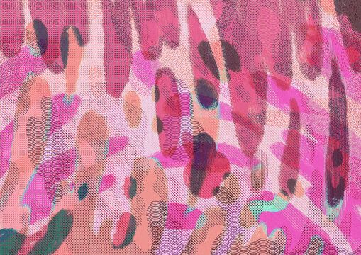 Abstract Purple And Pink Splashes Illustration