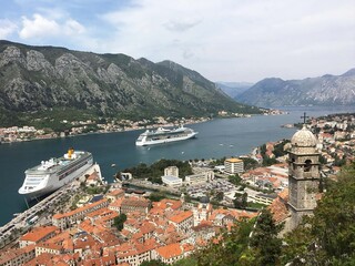 Fototapeta na wymiar View of Kotor Fortress, Montenegro