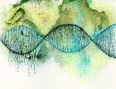 DNA concept abstract art