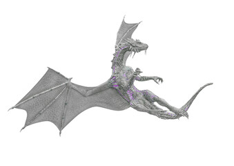 Obraz premium master dragon on white background