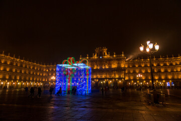 Naklejka premium iluminacion navidad salamanca