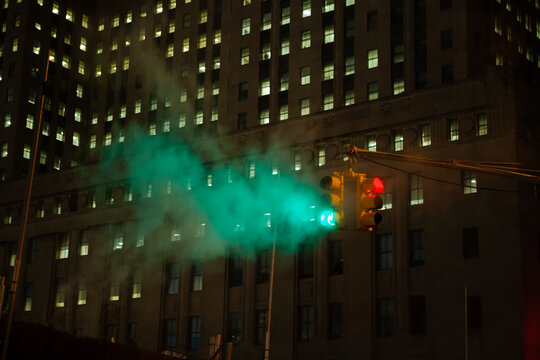 Manhattan Cloud and Traffic light.