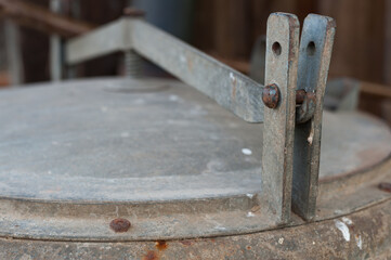 rusty iron container