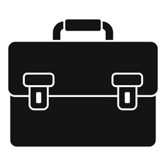 Tax inspector briefcase icon, simple style