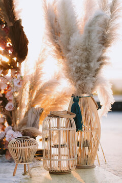 Details for outdoors wedding ceremony