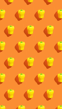 Yellow paprika pepper vegetable