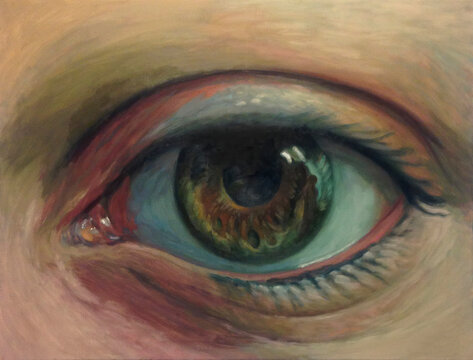 Eye Painting Oil On Canvas