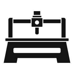 Milling machine tool icon, simple style