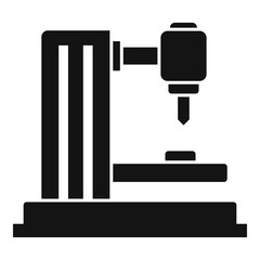 Industrial milling machine icon, simple style