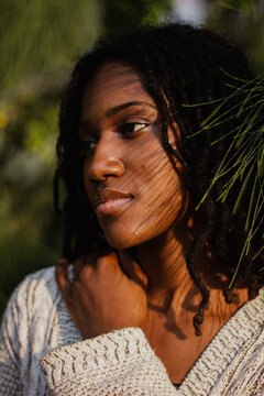 BLACK GIRL WITH DREADS