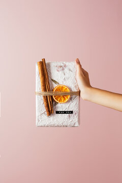 Ecologic paper wrapping gift