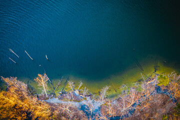 Fototapeta na wymiar Aerial of Manasquan Reservoir 