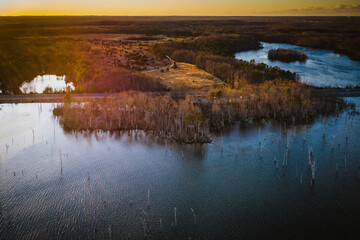 Aerial of Manasquan Reservoir 