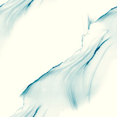 Alcohol blue ink seamless background. Natural