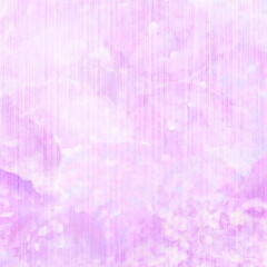 正方形　雨模様と紫色の紫陽花みたいな背景