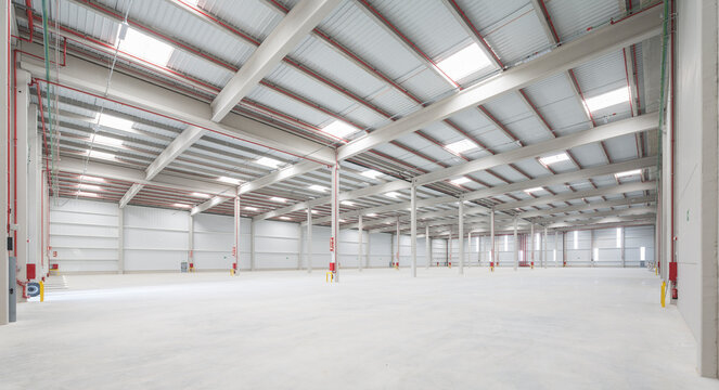 Interior of an empty warehouse