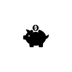 Piggy Bank icon vector for computer, web and mobile app 