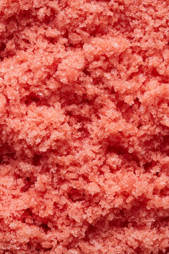 Macro shot of Watermelon Granita