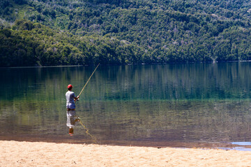 fishing on the lake