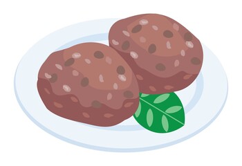 おはぎのイラスト