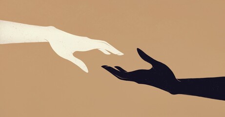 Black And White Hand