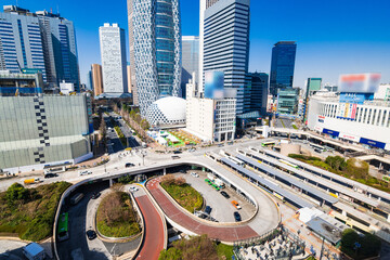 Naklejka premium 東京 新宿駅西口
