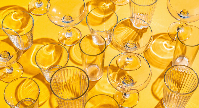 Various Glass / crystal -cups / glassware
