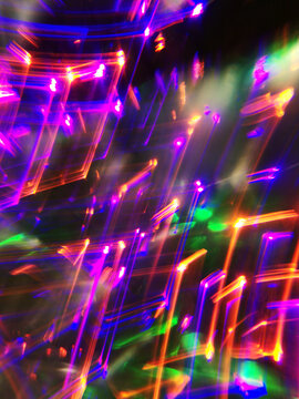 Colorful glitchy lights