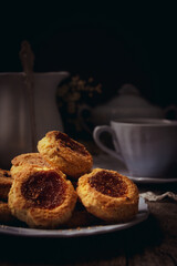 Traditional Argentine Quince Cookies Snack.