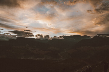 Atardecer en los cerros