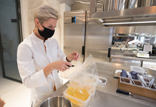 Cook Working At Kitchen